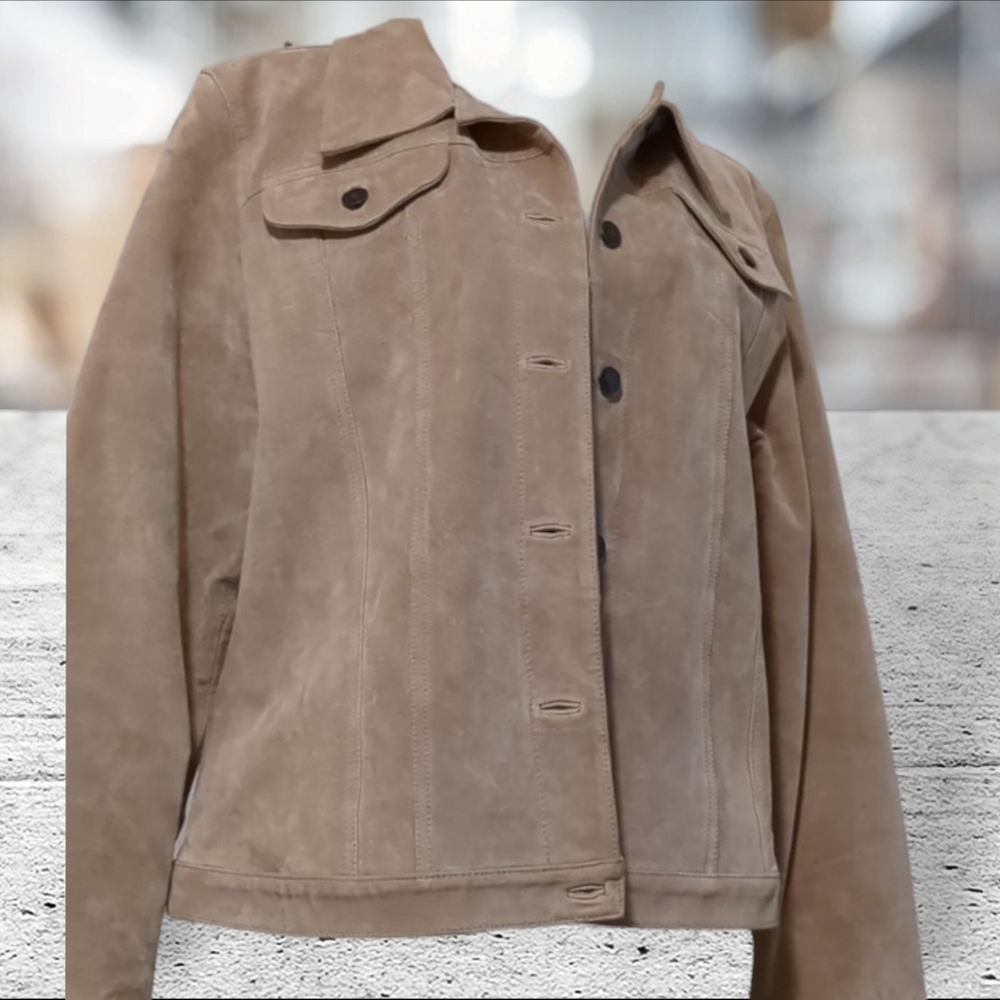 Fabio vintage genuine leather coat size XL